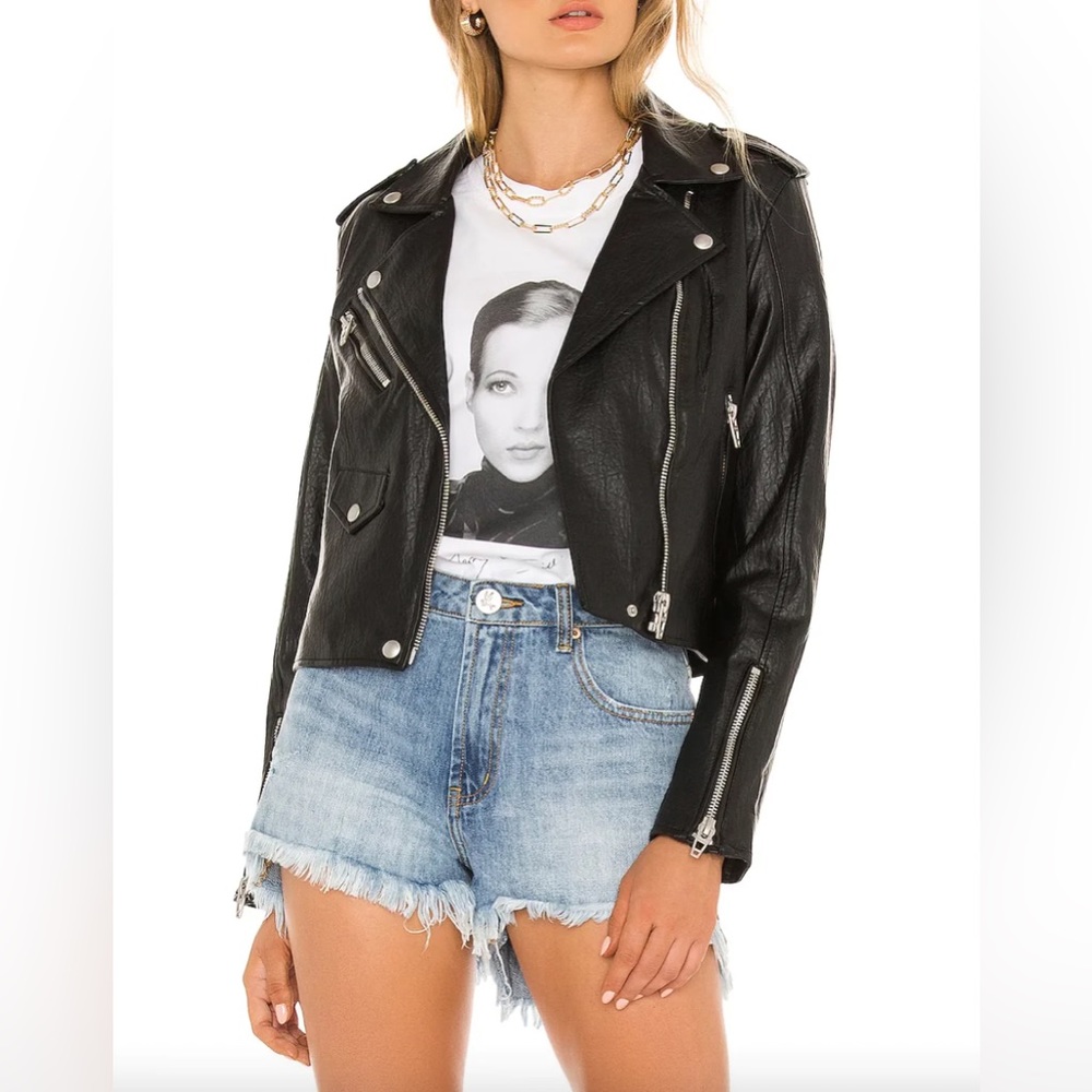 Blank NYC Leather Moto Jacket